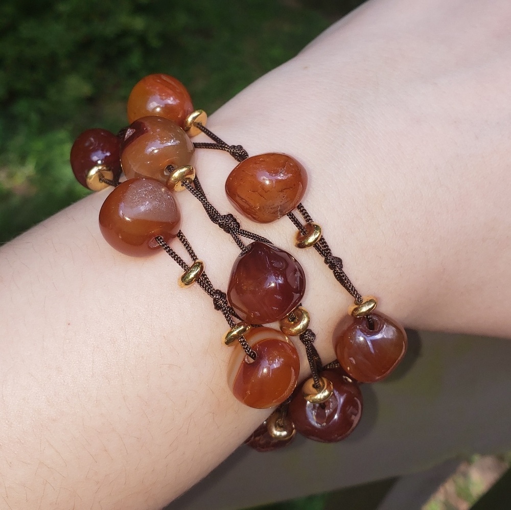 Chunky Carnelian Desert Bracelet